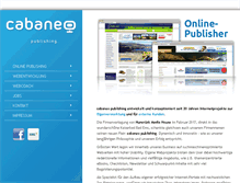 Tablet Screenshot of cabaneo.com